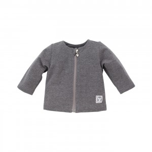 Bluza Rozpinana z Brokatową Naszywką, Magic / Szara, PINOKIO