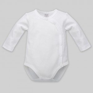 Body Rozpinane White ( Długi Rękawek ), Białe, PINOKIO
