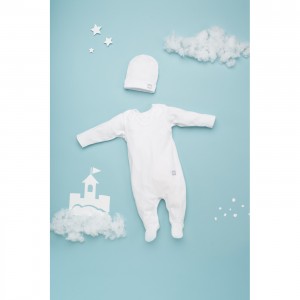 Śpioszki Niemowlęce, White / Białe, PINOKIO