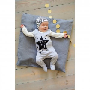 Śpioszki z Gwiazdeczkami, Happy Day / Szary, PINOKIO