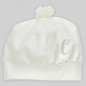 Beret / Czapka z Tiulowym Chwościkiem, Celebrity Girl / Ecru, PINOKIO Beret / Czapka z Tiulowym Chwościkiem, Celebrity Girl / Ecru, PINOKIO