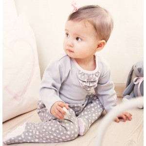 Body z Żabotem ( Krótki Rękaw ), Paulina / Różowe, PINOKIO