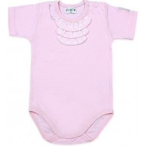 Body z Żabotem ( Krótki Rękaw ), Paulina / Różowe, PINOKIO