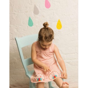 Organiczna Sukienka Letnia w Pawie, Peacock Story Time, LITTLE GREEN RADICALS - 74/80