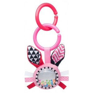 Grzechotka, Zabawka Pluszowa, Króliczek / Różowa, CANPOL