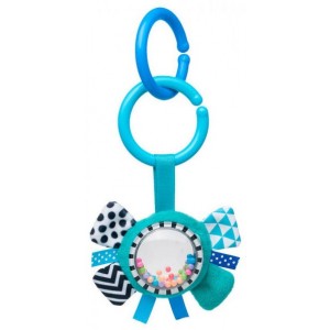 Grzechotka, Zabawka Pluszowa, Kokardka / Niebieska, CANPOL