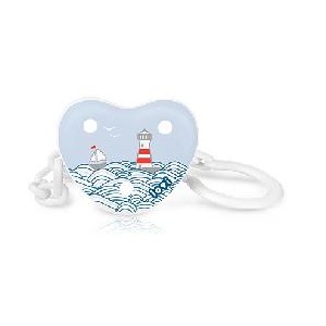 Łańcuszek do Smoczka z Klipsem, Marine, LOVI Łańcuszek do Smoczka z Klipsem, Marine, LOVI