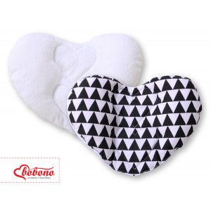 Dwustronna Poduszka do Fotelika, Trójkąty / Czarny, BOBONO