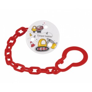 Łańcuszek do Smoczka z Klipsem, Maszyny, CANPOL BABIES Łańcuszek do Smoczka z Klipsem, Maszyny, CANPOL BABIES