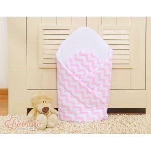 Rożek z Usztywnieniem w Zygzaki, Chevron / Różowy, BOBONO