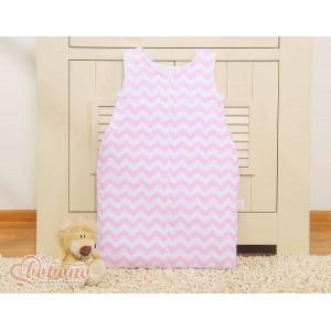 Śpiworek Niemowlęcy w Zygzaki, Chevron / Różowy, BOBONO
