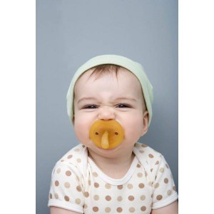 Smoczek Kauczukowy Okrągły, Motylek, NATURSUTTEN - 6-12 m-cy