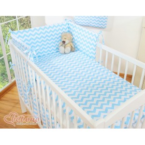 Ochraniacz na Szczebelki, Chevron / Niebieski, BOBONO