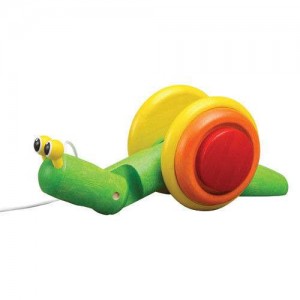 Drewniany Ślimak do Ciągnięcia, PLAN TOYS, PLTO-5108 Drewniany Ślimak do Ciągnięcia, PLAN TOYS, PLTO-5108