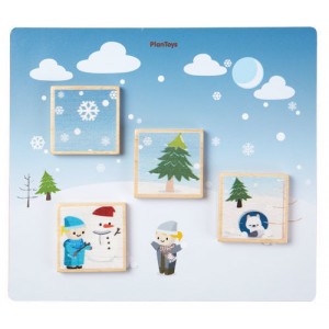 Układanka Dopasuj Pory Roku, PLAN TOYS, PLTO-4625