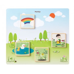 Układanka Dopasuj Pory Roku, PLAN TOYS, PLTO-4625