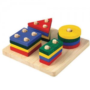 Drewniana Plansza z Figurami Geometrycznymi, PLAN TOYS, PLTO-2403 Drewniana Plansza z Figurami Geometrycznymi, PLAN TOYS, PLTO-2403