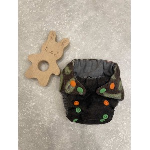 Eko manufaktura otulacz nb newborn nowa wełna plus bawełna kwiaty