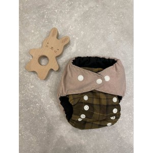 Eko manufaktura Otulacz wełna/bawełna mini OS / S krata