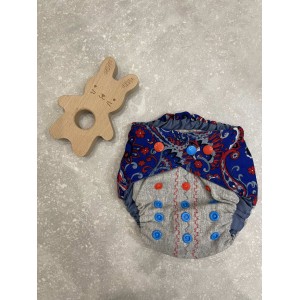 Eko manufaktura Otulacz wełna/bawełna OS paisley