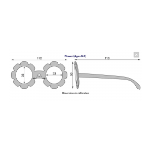 Okulary przeciwsłoneczne - Babiators - Flower Sweet Sunflower | Amber Lenses - 3-5+