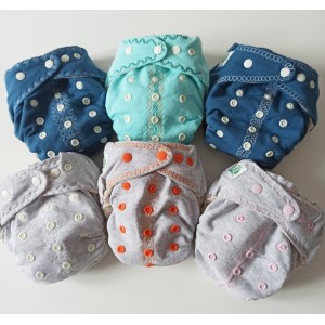 Pieluszka DUO Premium rozm. OS SZARA Formowanka tetrowa EKO Manufaktura