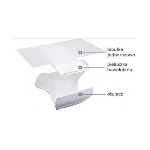 Pieluszki Składane Bawełniane, 7-16kg, 3 szt., BAMBINO MIO