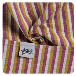 Pieluszki tetrowe XKKO Organic 70x70 3szt.OLD TIMES gingko wzór tetra Pieluszki tetrowe XKKO Organic 70x70 3szt.OLD TIMES gingko wzór tetra