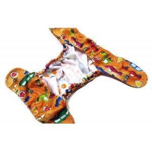 Otulacz PUL OS podwójne gumki i jeden rząd nap Pupus - różne wzory - Auta jednorzędowy otulacz OS