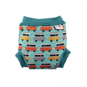 Pieluszka do Pływania - Green Campervan, Kąpielówki Niemowlęce, CLOSE - S