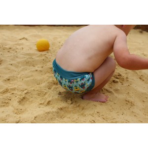 Pieluszka do Pływania - Green Campervan, Kąpielówki Niemowlęce, CLOSE - S