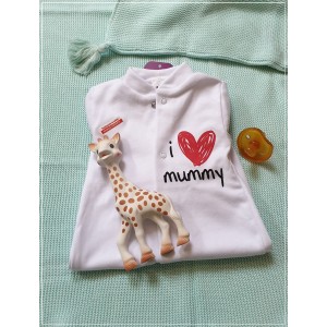 Pajacyk z Napisem, Biały, AXIMA Pajacyk z Napisem, Biały, AXIMA