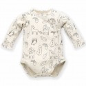 Body Rozpinane z Wesołą Lamą (Długi Rękaw) - Happy Llama / Zielone, PINOKIO Body Rozpinane z Wesołą Lamą (Długi Rękaw) - Happy Llama / Zielone, PINOKIO