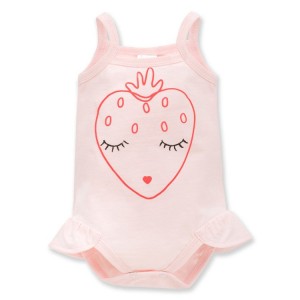 Body z Truskawką (Na Ramiączkach) - Love&Love / Różowe, PINOKIO