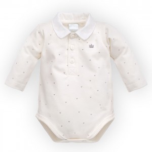 Body Polo (Długi Rękaw) - Prince / Ecru, PINOKIO Body Polo (Długi Rękaw) - Prince / Ecru, PINOKIO