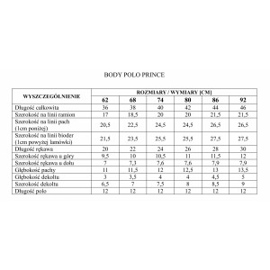 Body Polo (Długi Rękaw) - Prince / Ecru, PINOKIO