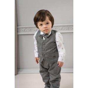 Elegancka Kamizelka Prince / Szara, PINOKIO