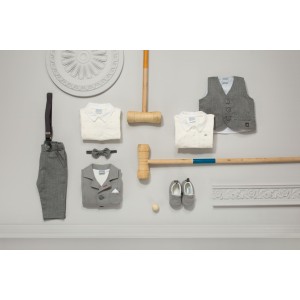 Body Polo Rozpinane (Długi Rękaw) - Prince / Ecru, PINOKIO