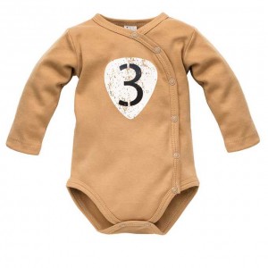 Body Rozpinane (Długi Rękaw) - Old Cars / Brąz, PINOKIO