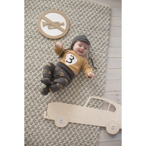 Body Rozpinane (Długi Rękaw) - Old Cars / Brąz, PINOKIO