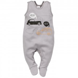 Śpioszki z Samochodami, Old Cars / Szare, PINOKIO