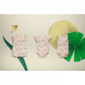 Body w Panterki (Krótki Rękaw), Sweet Panther Lato / Różowe Pantery, PINOKIO