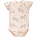 Body z Panterką (Krótki Rękaw), Sweet Panther Lato / Ecru, PINOKIO