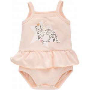 Body z Falbanką na Ramiączkach, Sweet Panther Lato / Jasny Róż, PINOKIO
