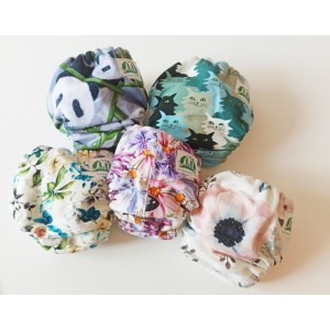 Pieluszka LUX rozm.NB DUŻY KWIAT Formowanka tetrowa EKO Manufaktura