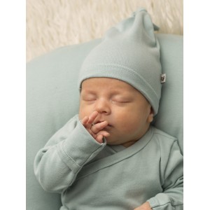 Organiczna Czapka z Supełkiem, Mint, NANAF ORGANIC - 68