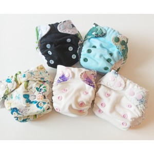 Pieluszka LUX rozm.NB DUŻY KWIAT Formowanka tetrowa EKO Manufaktura