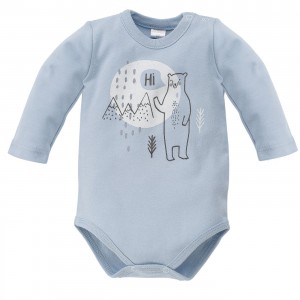Body z Misiem Polarnym (Długi Rękaw) - North / Niebieskie, PINOKIO